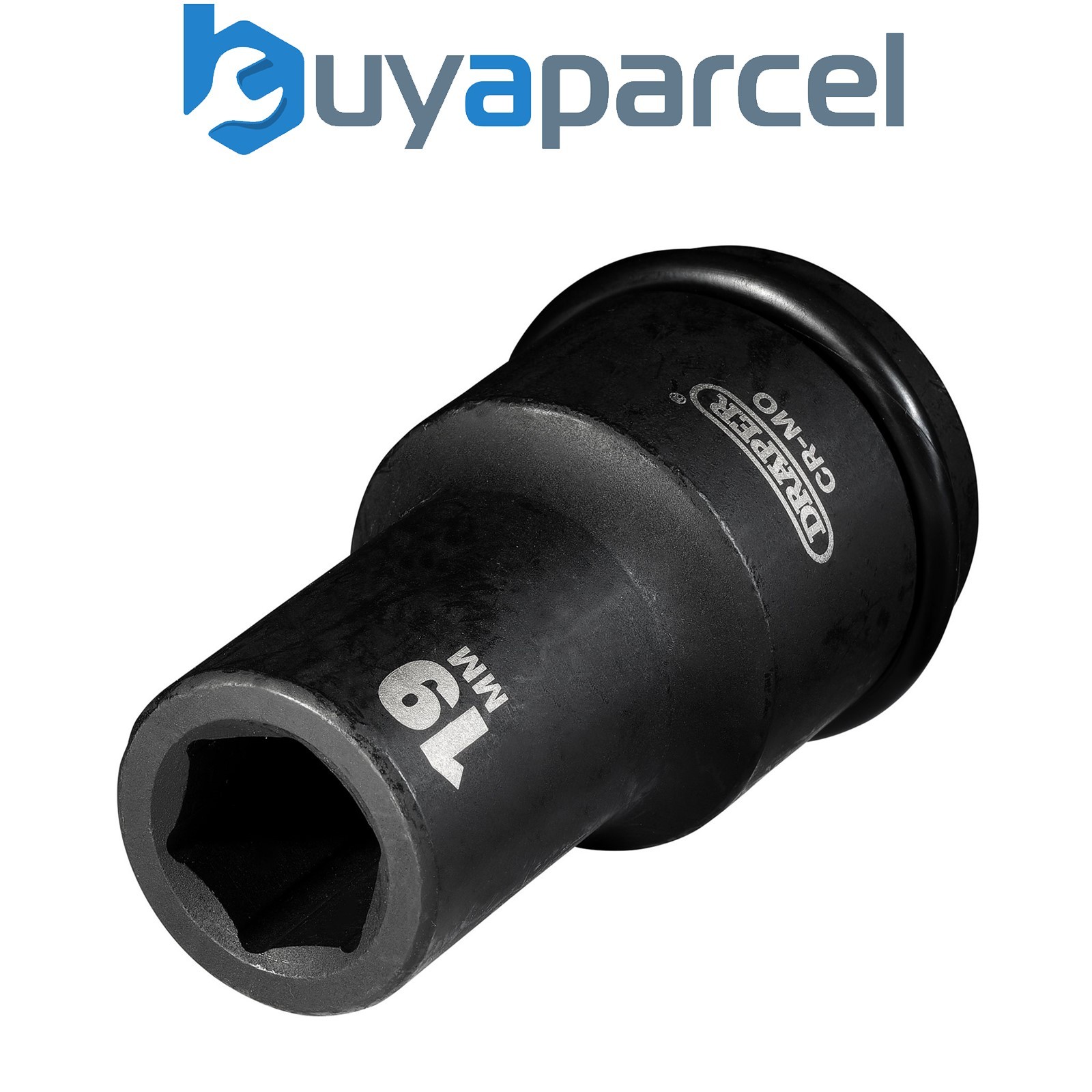 Draper 05051 Draper Hi-TORQ Deep Impact Socket, 3/4" Sq. Dr., 19mm
