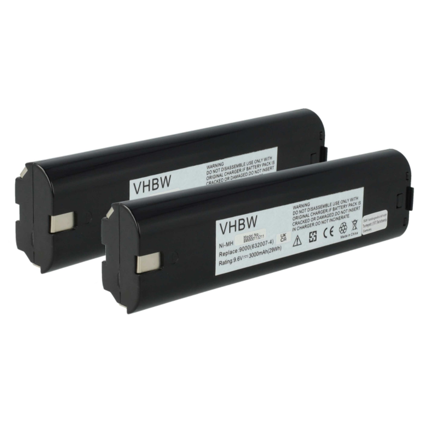 2x Battery for Makita 6095DWDE 6095DWE 6095DWL-2 6096D 6096DW 6096DWBE 3Ah 9.6V
