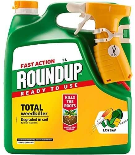 Premium 19017 Fast Action Weedkiller Ready To Use Manual Spray 3 Litre Clear Uk