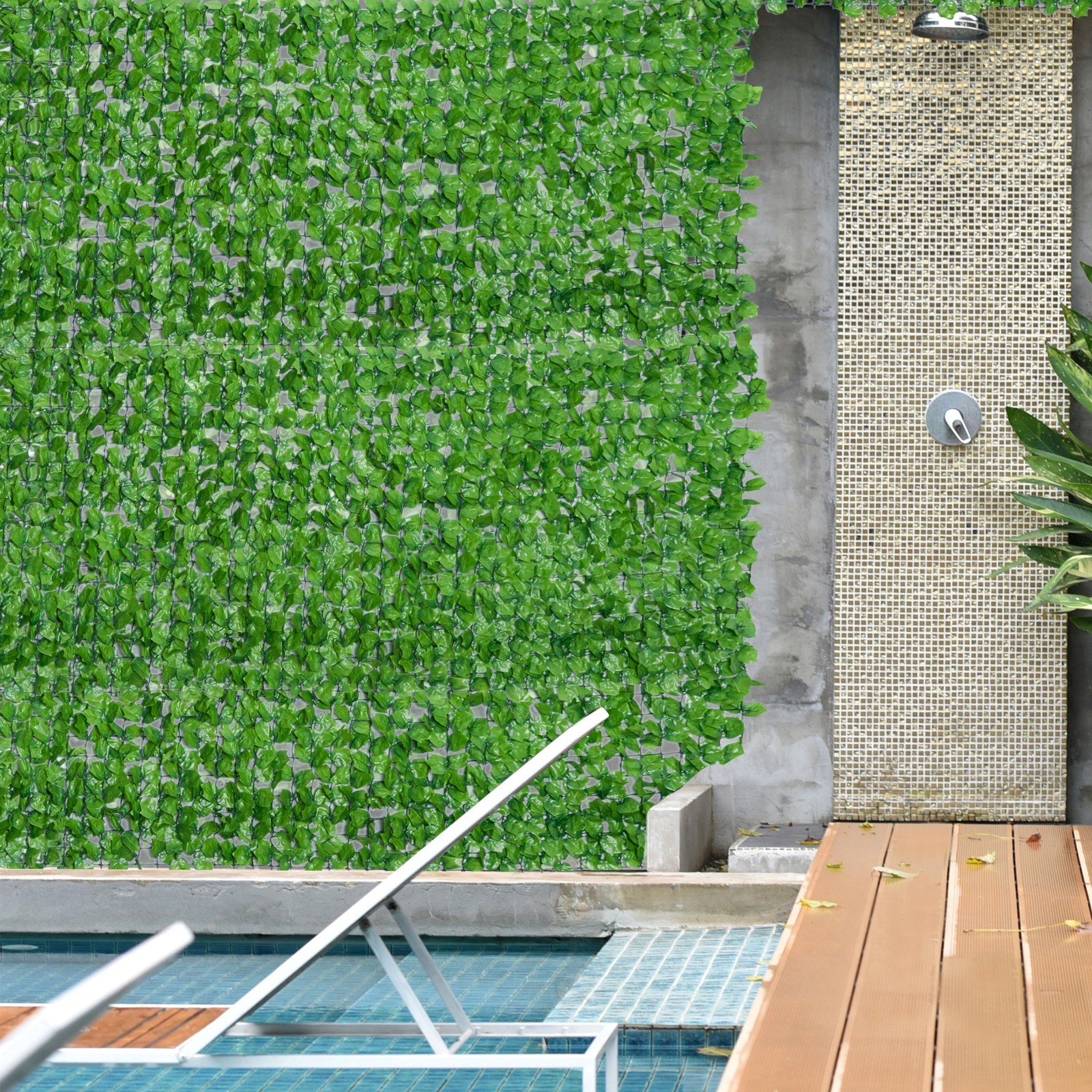 Artificial Plant Wall Panels with Ivy Leaves, 3 x 1m