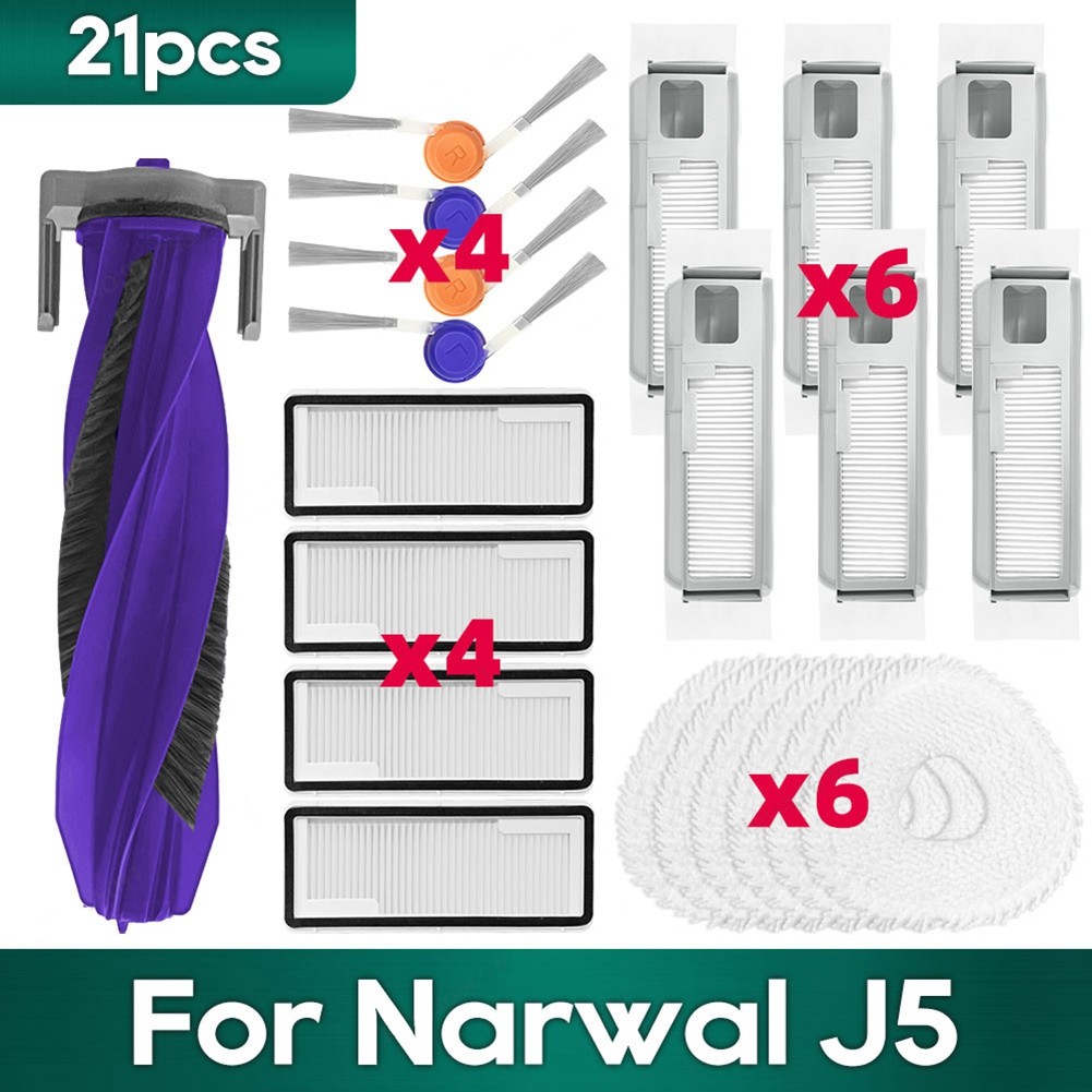 For J5 Accessories Main Side Brush Hepa Dust Bag Mop Cloth Spare9700