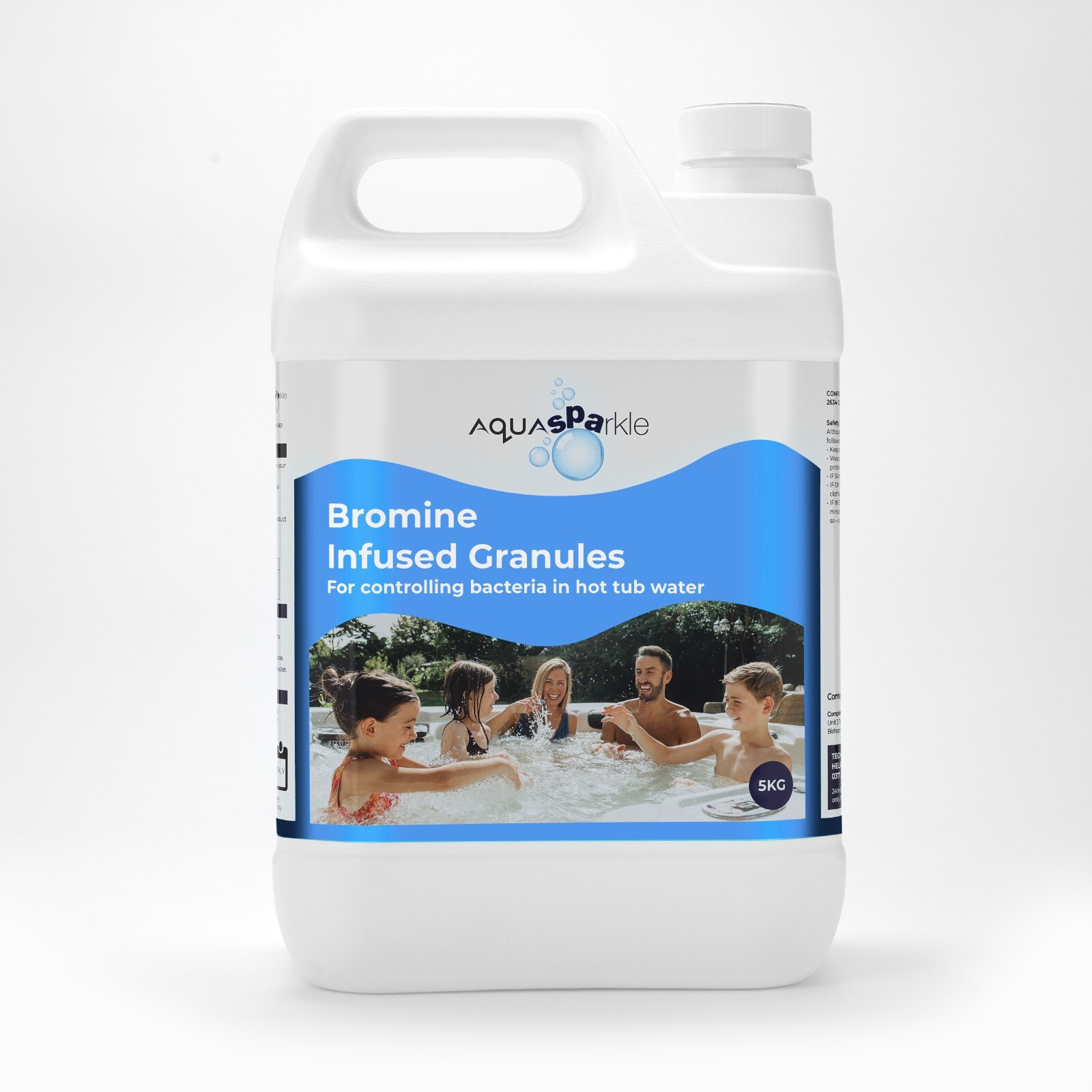 NEW! 5kg Aquasparkle Bromine Infused Granules Hot Tub and Pool Chemicals