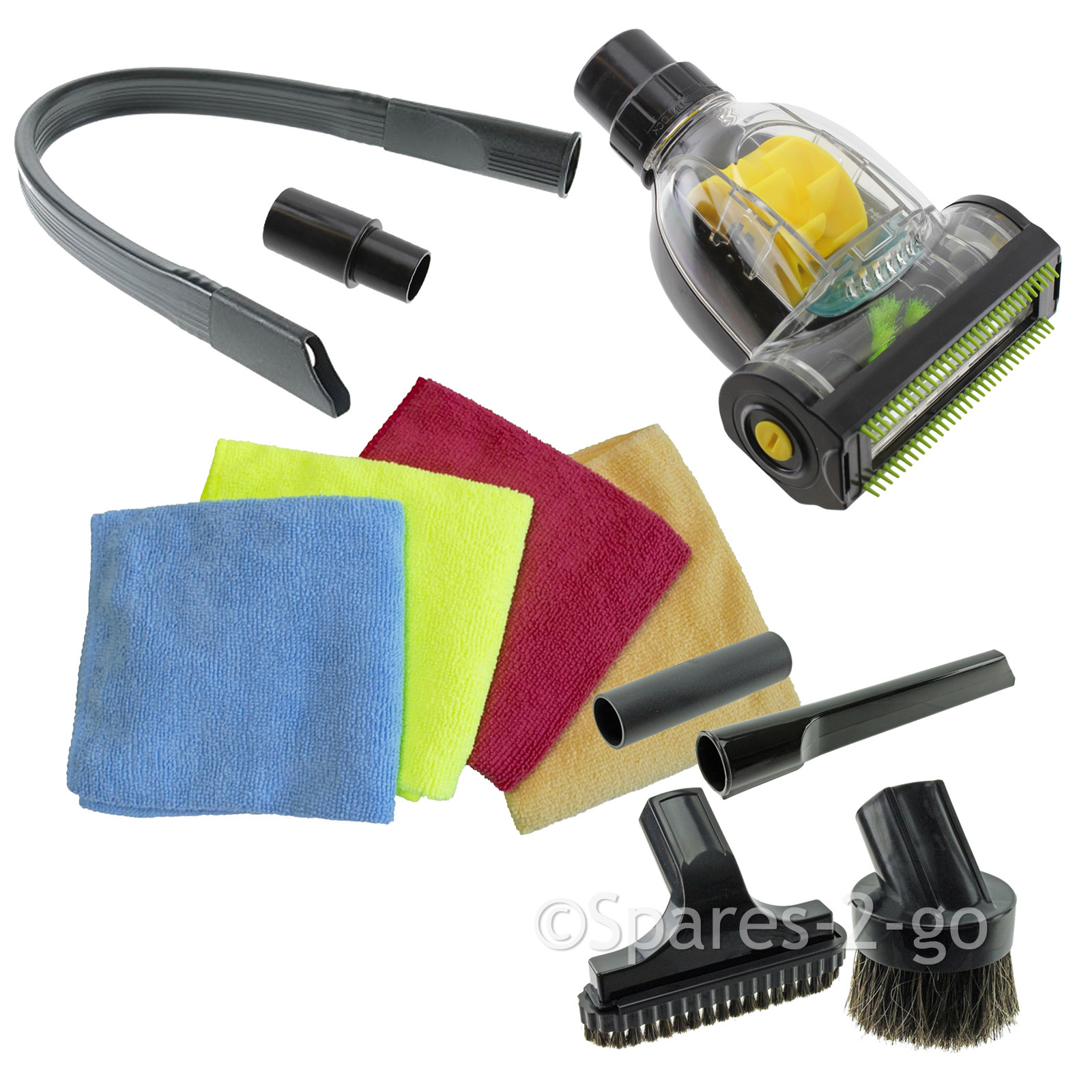 UNIVERSAL Car Valet Turbo Brush Crevice Upholstery Tool Kit for Vacuum Hoover