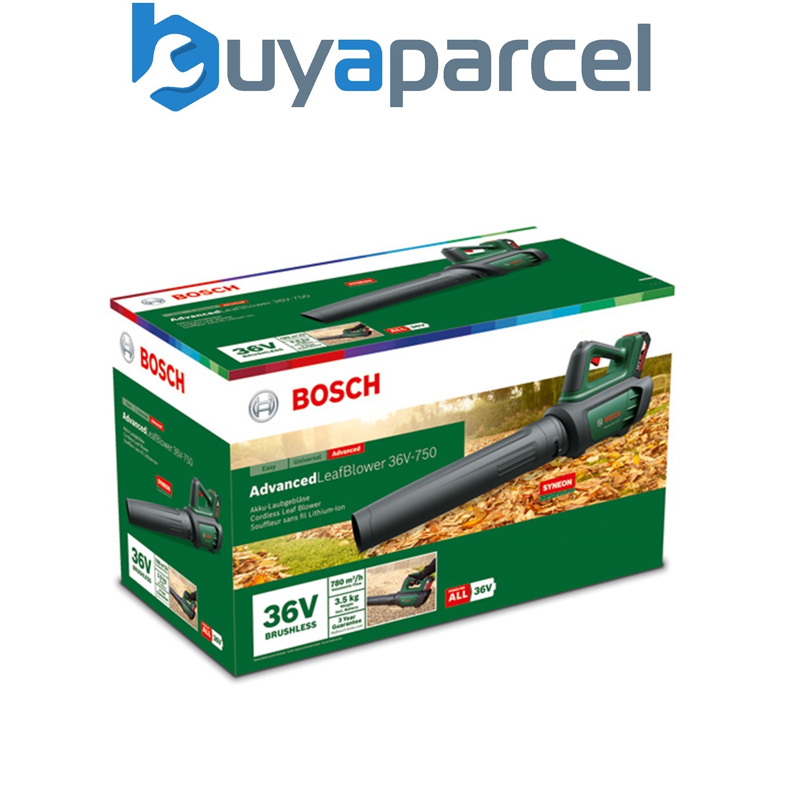 Bosch Cordless Leaf Blower AdvancedLeafBlower 36V-750 Carton box 06008C6070
