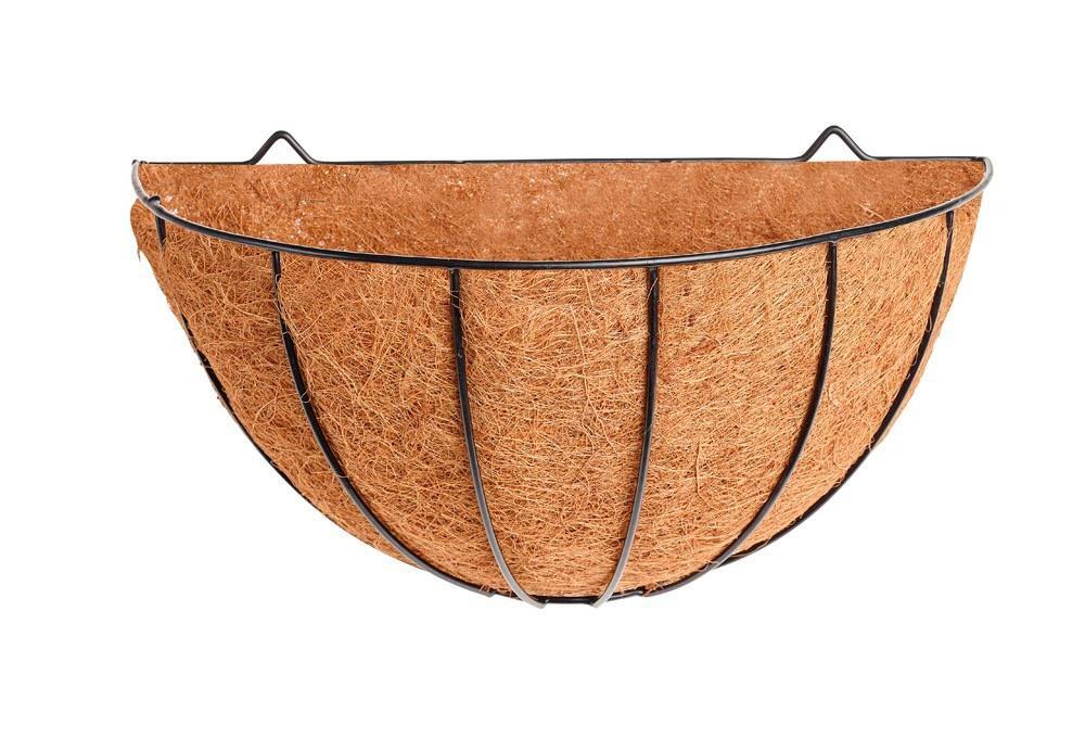 2 Wall Basket Planter & Coco Liner 16 Inch Traditional Decorative Flower Basket