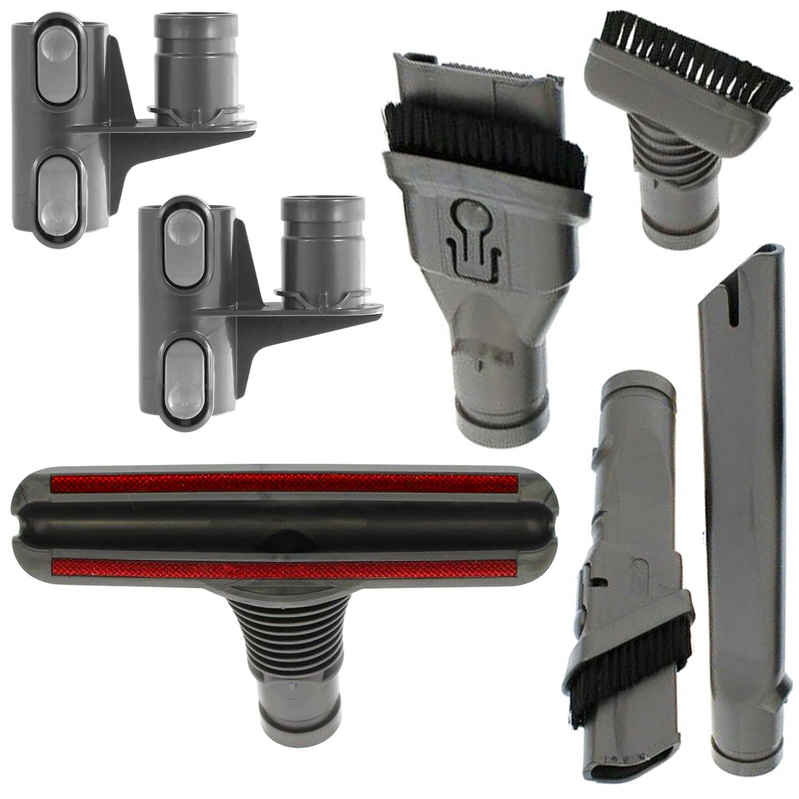 Crevice Brush Tool Kit + 2 x Holder Extenders for DYSON DC59 V6 SV03 SV05 SV06