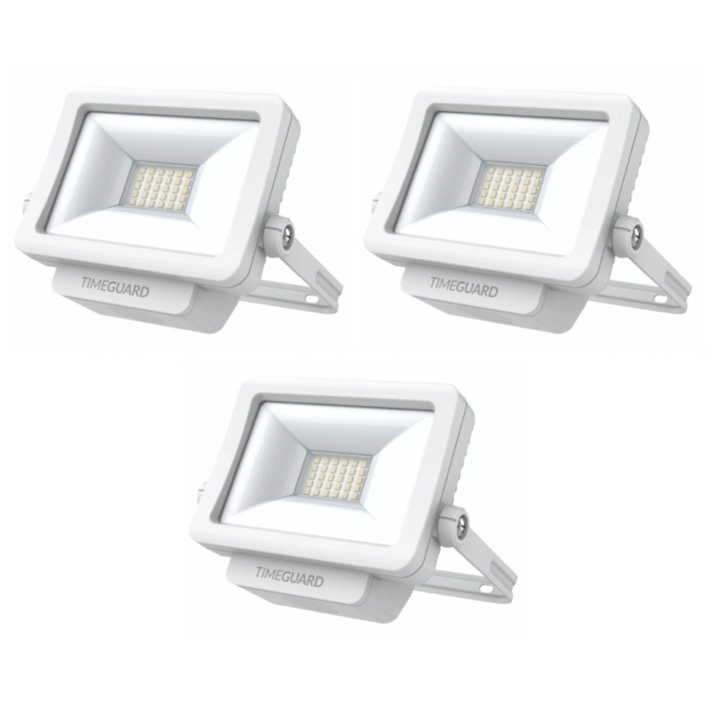 3 x Timeguard LEDPRO20WH Professional LED Floodlight Fittings - 20W