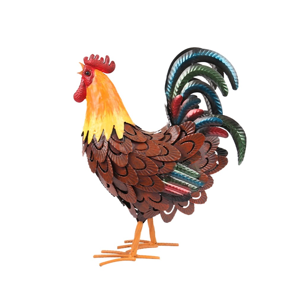 Yard Chicken Decor Chicken Sculpture for Backyard Decor & Lawn Ornaments M8S5