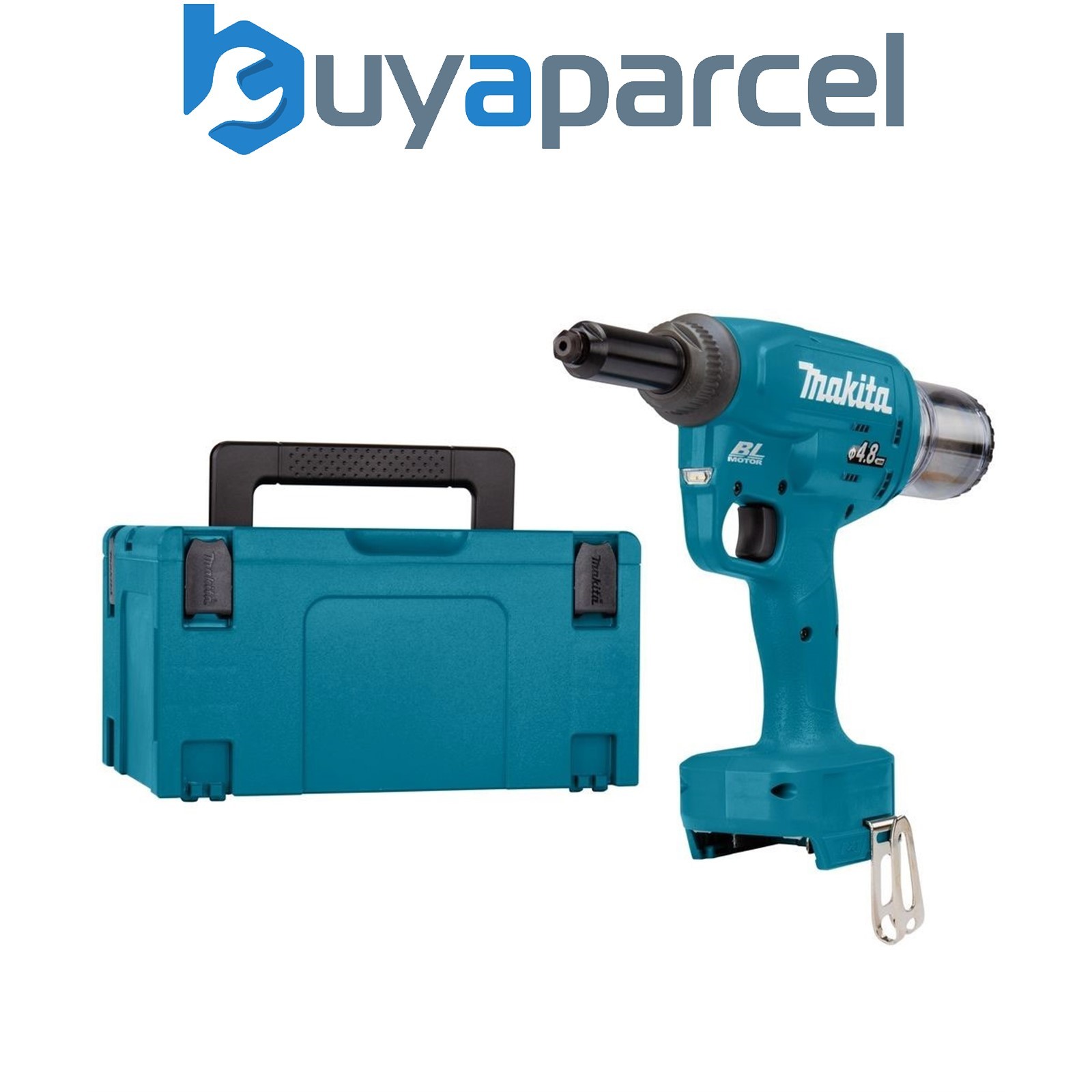 Makita DRV150Z LXT 18v Brushless Cordless Rivet Gun Riveting 10kN Bare + Makpac