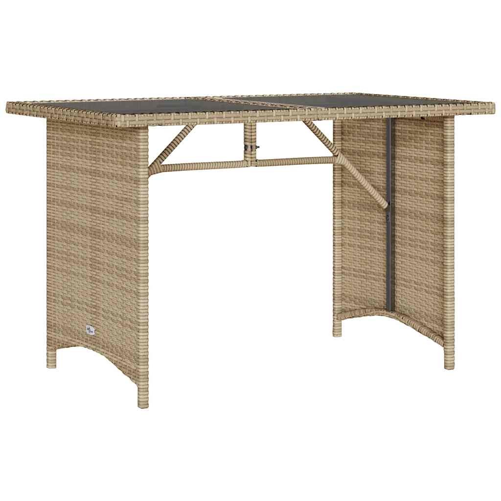Garden Table with Top Outdoor Dining Table Coffee Table Poly Rattan vidaXL