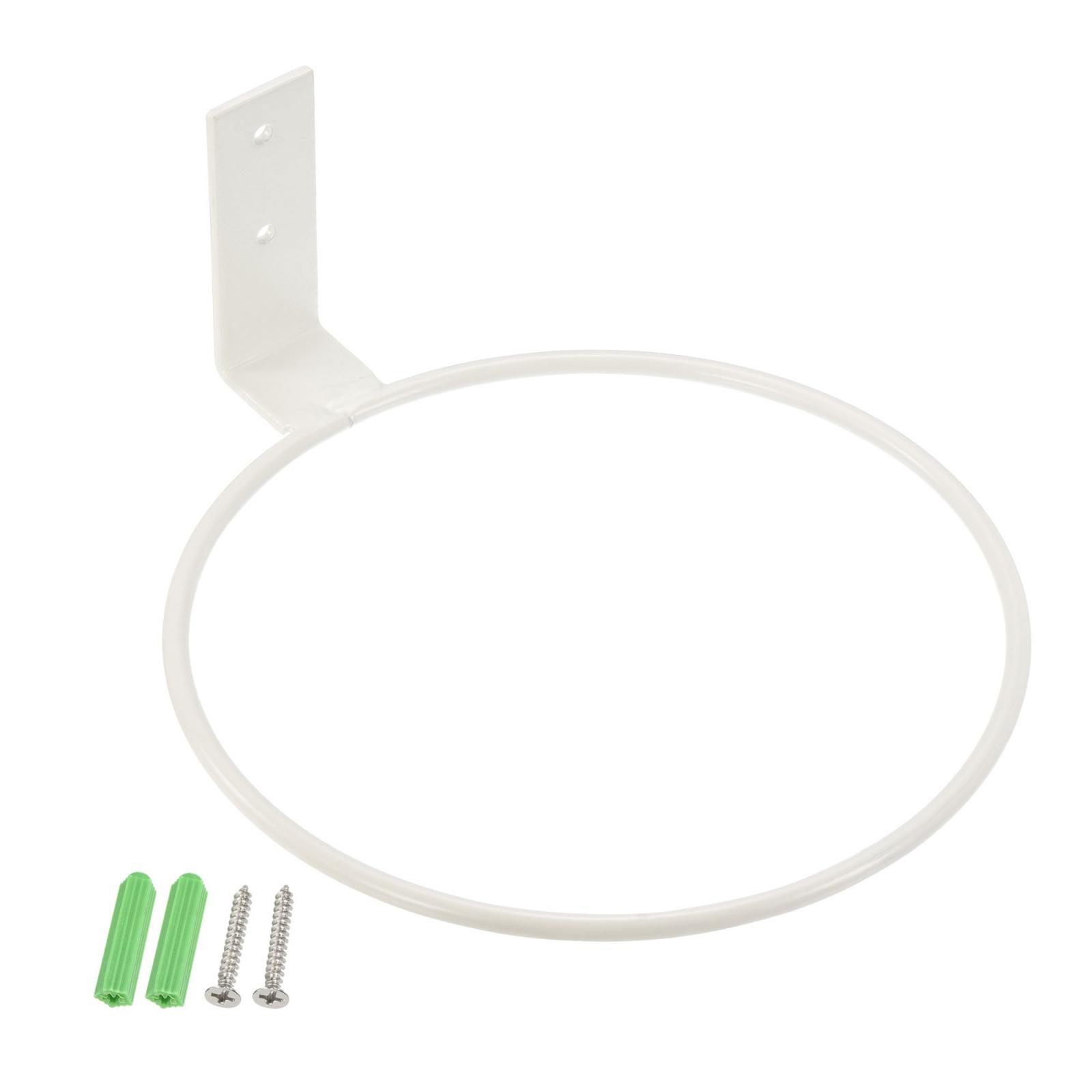 3pcs 6 Inch Flower Pot Holder, Ring Wall Mounted Plant Stand Rack, White