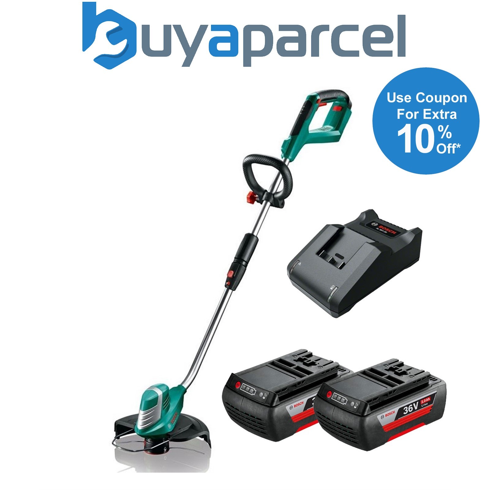 Bosch Advanced GrassCut 36 ART 30-36Li 36v Cordless Line Grass Trimmer & 2x Batt