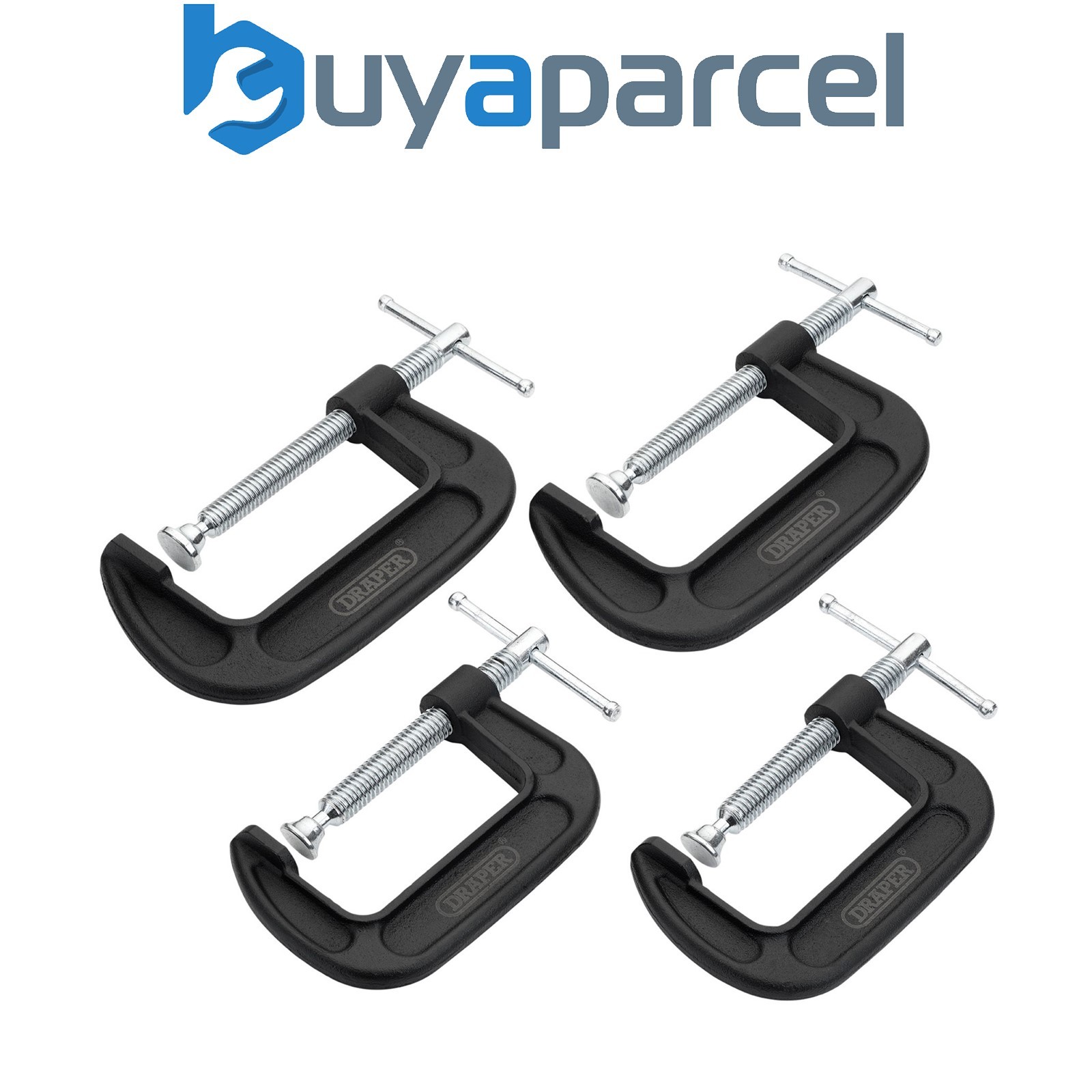 Draper 18992 Heavy Duty G-Clamp Set (4 Piece)