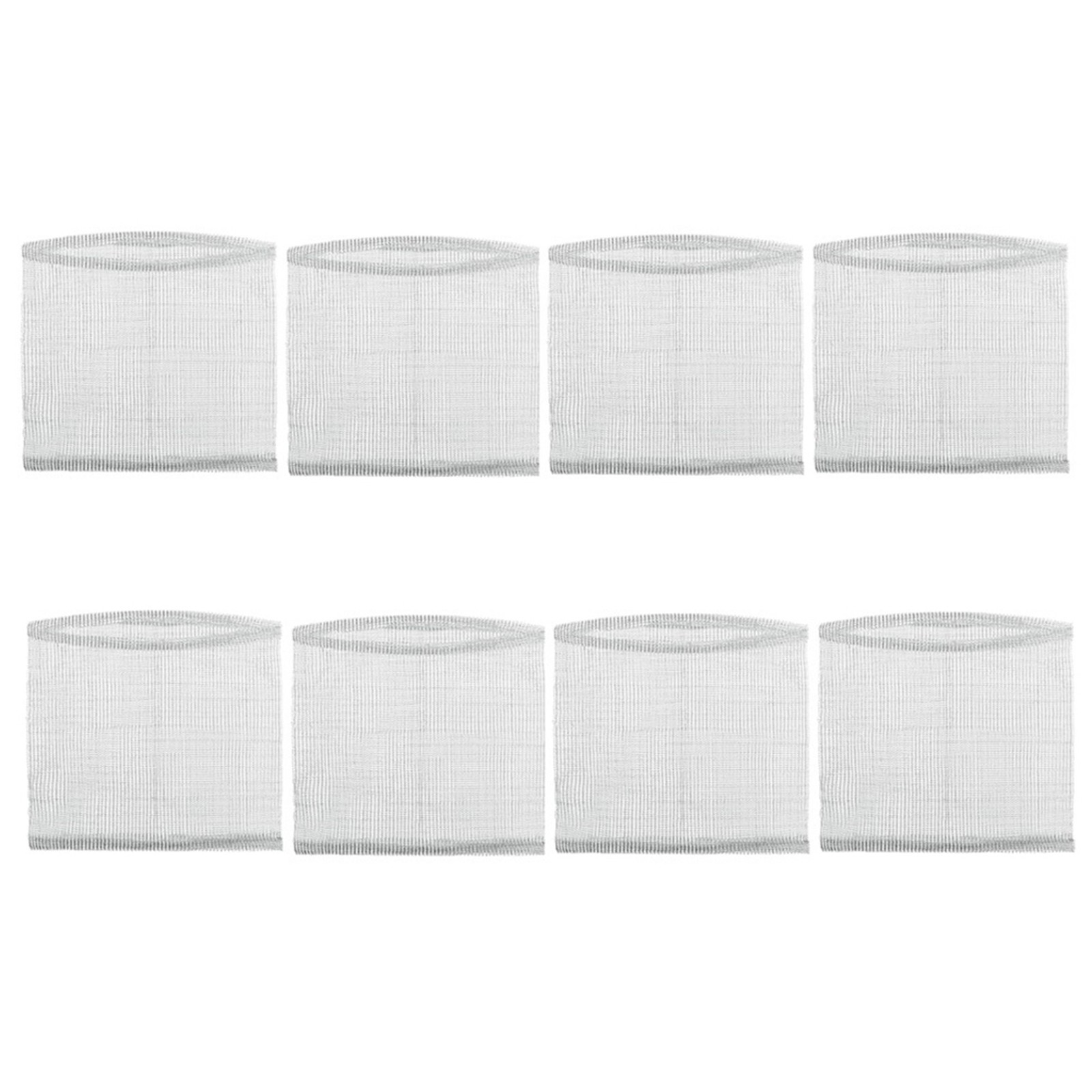 3X(8 Packs 1 Gallon Root Stainless Steel Guard Baskets for Protects Plant2085