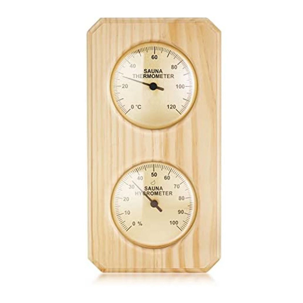 2X(Wooden Sauna and Hygrometer 2 in 1 Humidity Temperature Measurement for9967