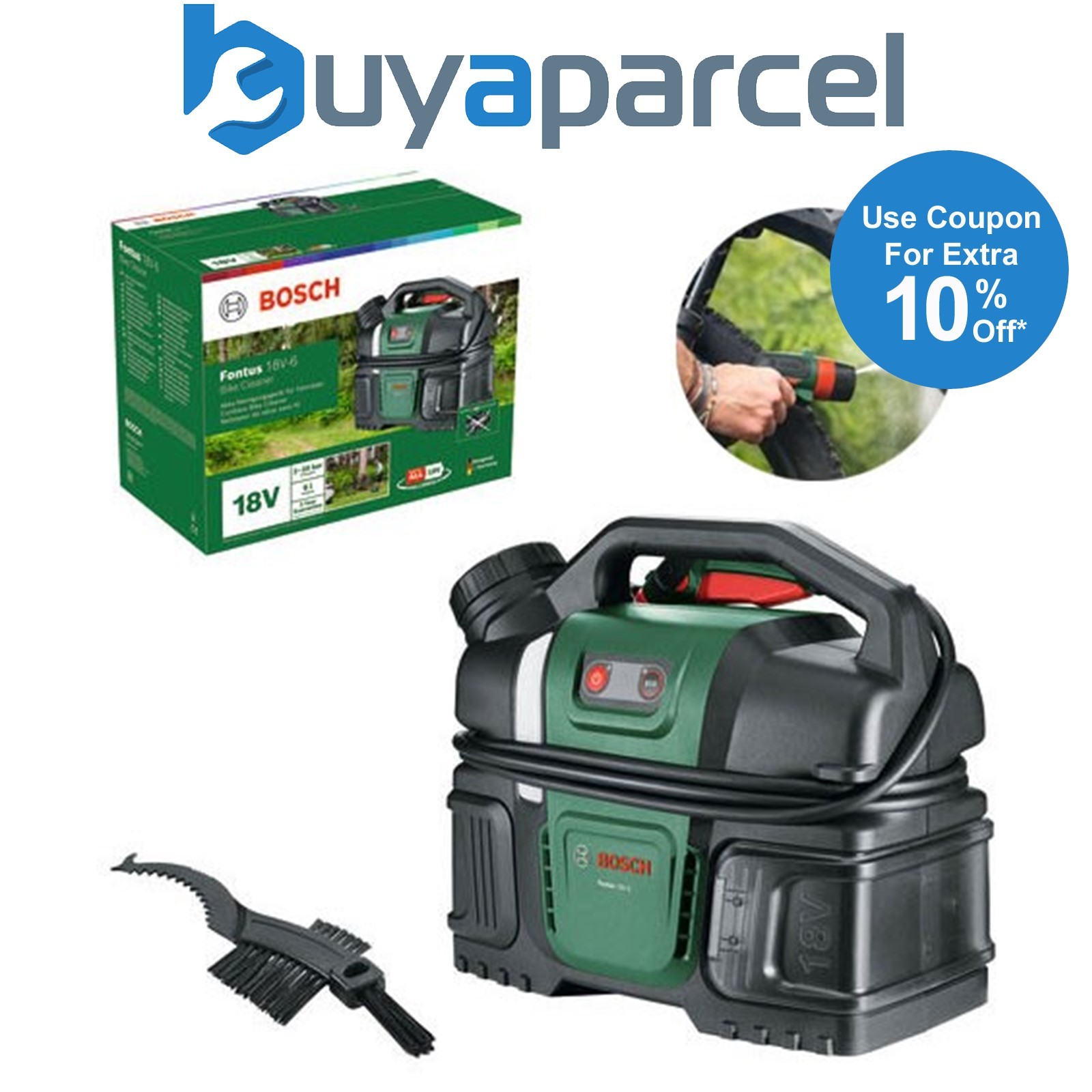 Bosch Cordless 18v Pressure Washer Fontus 18V-6 Bike Cleaner Bare 06008B6200