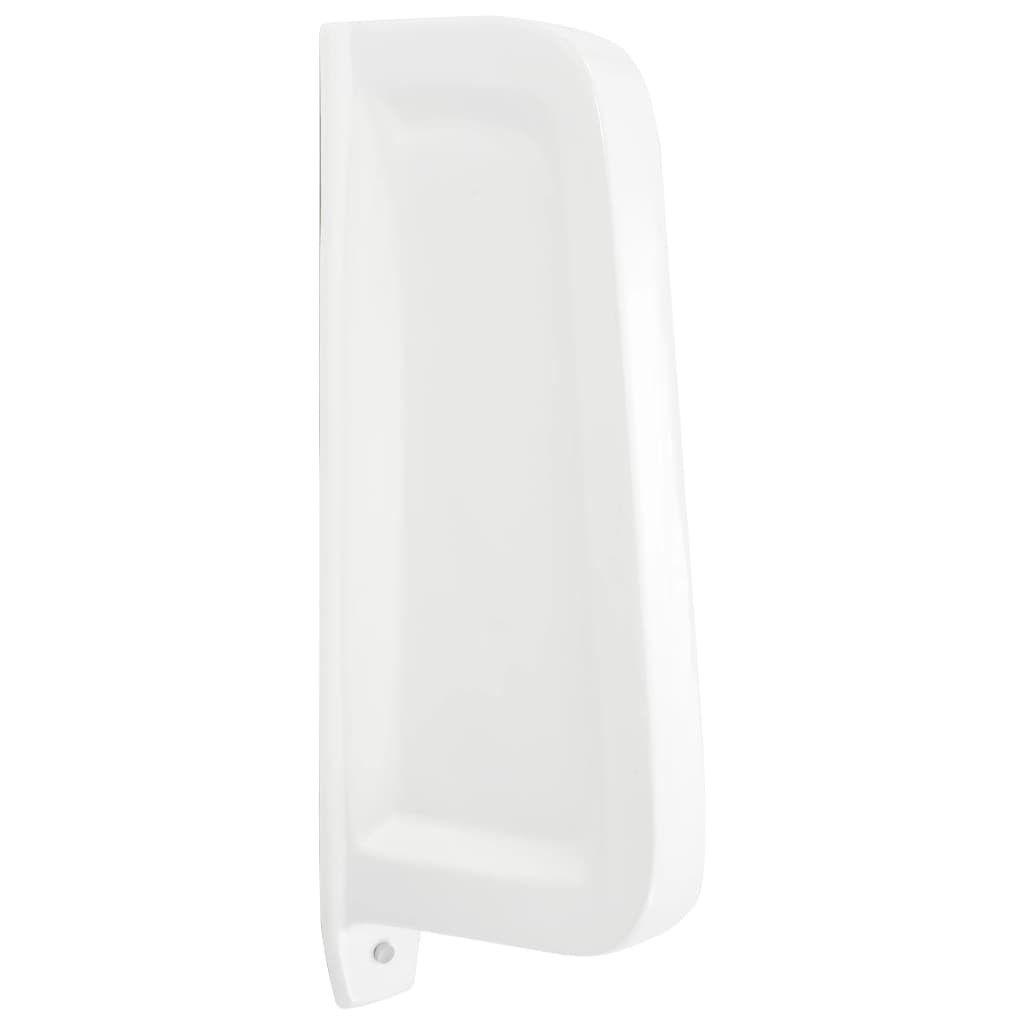 Wall-mounted Urinal Privacy Screen Ceramic White Divider Partition vidaXL