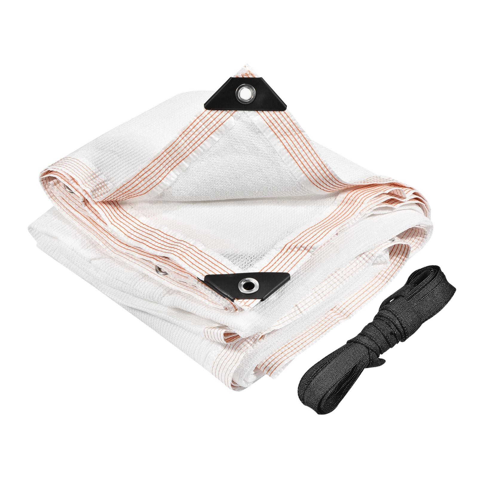 4x2m Garden Plants Shade Cloth w Grommet Cord Mesh Sunshade Cover Net, White