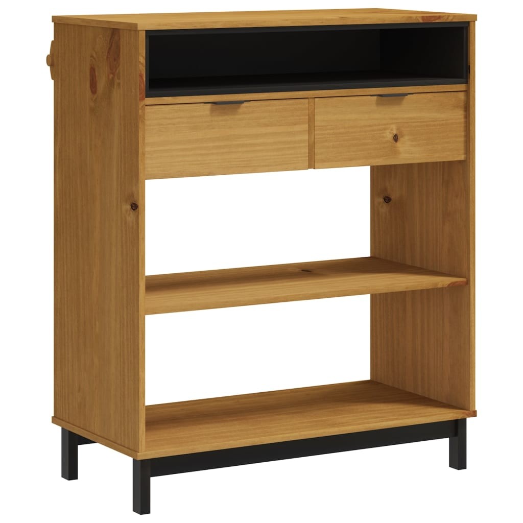 Bar Table Bistro Pub Wooden Solid Wood Pine FLAM vidaXL