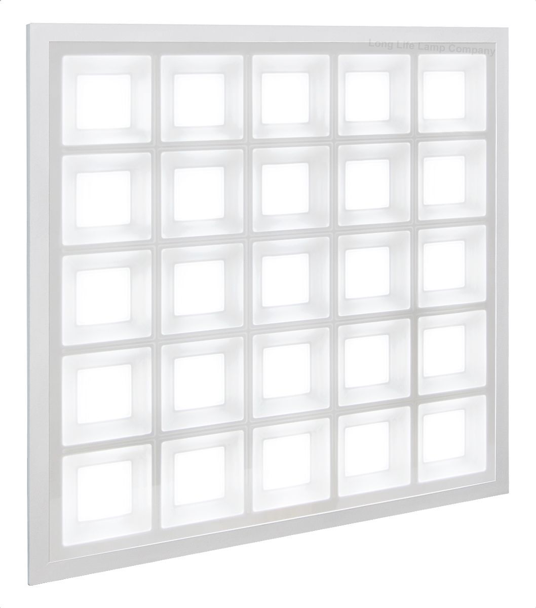 40W Ceiling Suspended Recessed 25 Section LED Panel Light 600 x 600 25SP40W