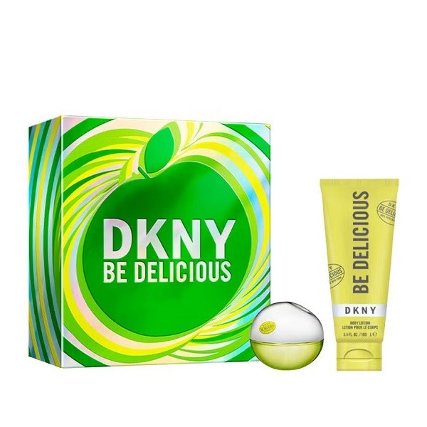 DKNY BE DELICIOUS FOR WOMEN 30ML EDP SPRAY + 100ML BODY LOTION GIFT SET 2025