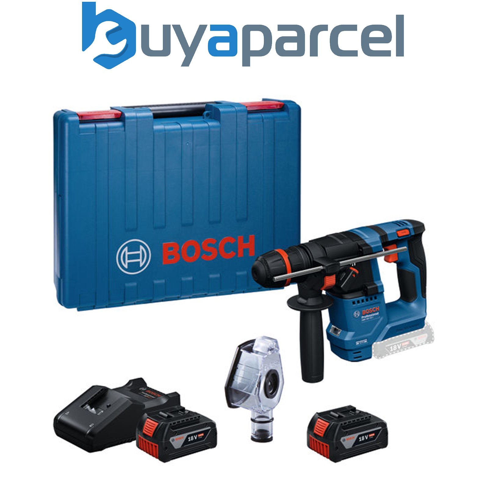 Bosch PRO Cordless Rotary Hammer with ONECHUCK GBH 18V-18 X Carrying case 061192