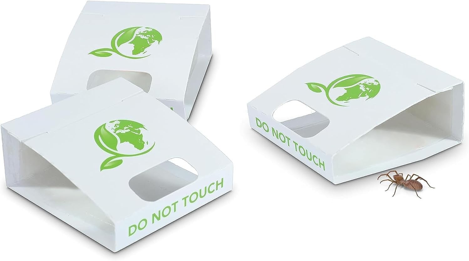 30-Pack Spider & Insect Traps: Versatile, Pre-Baited, Non-Toxic - Controls Bed