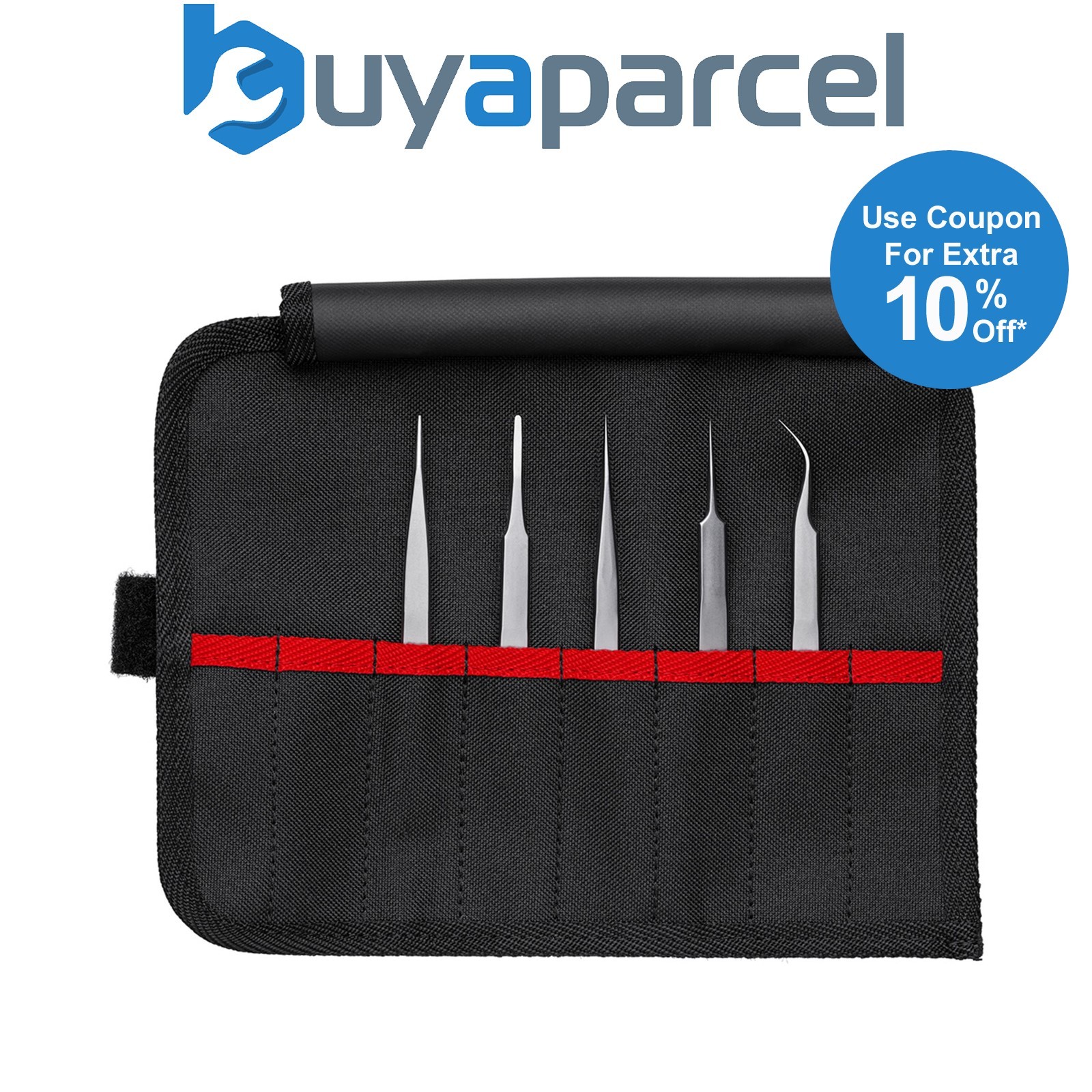 Draper 26099 KNIPEX 92 00 02 Precision Tweezers Set, 5 Parts