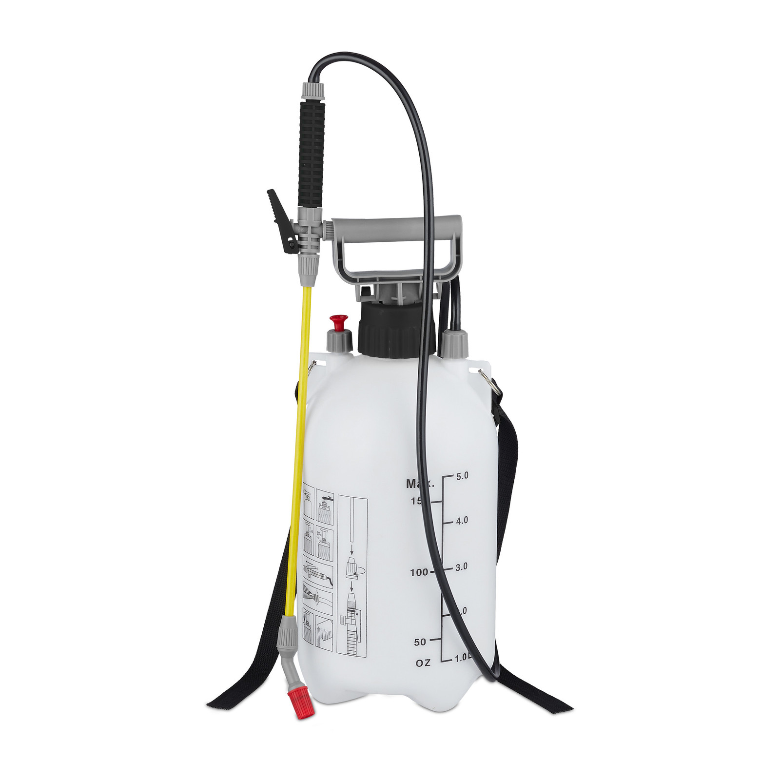 Spray bottle Pressure Sprayer Plant Watering Can 5 Litres Lightweight