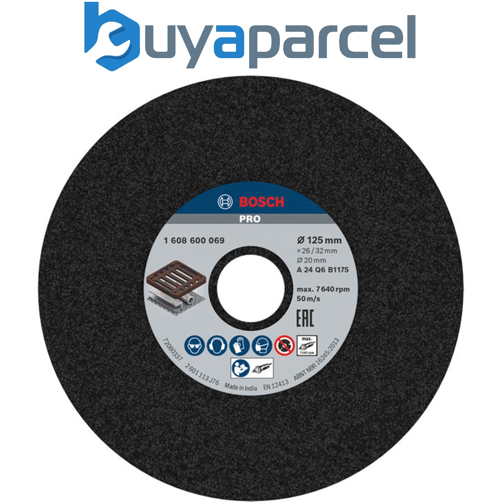 Bosch Grinding Wheels PRO Metal Grinding Wheel 125 x 26 x 20 mm G24 1608600069