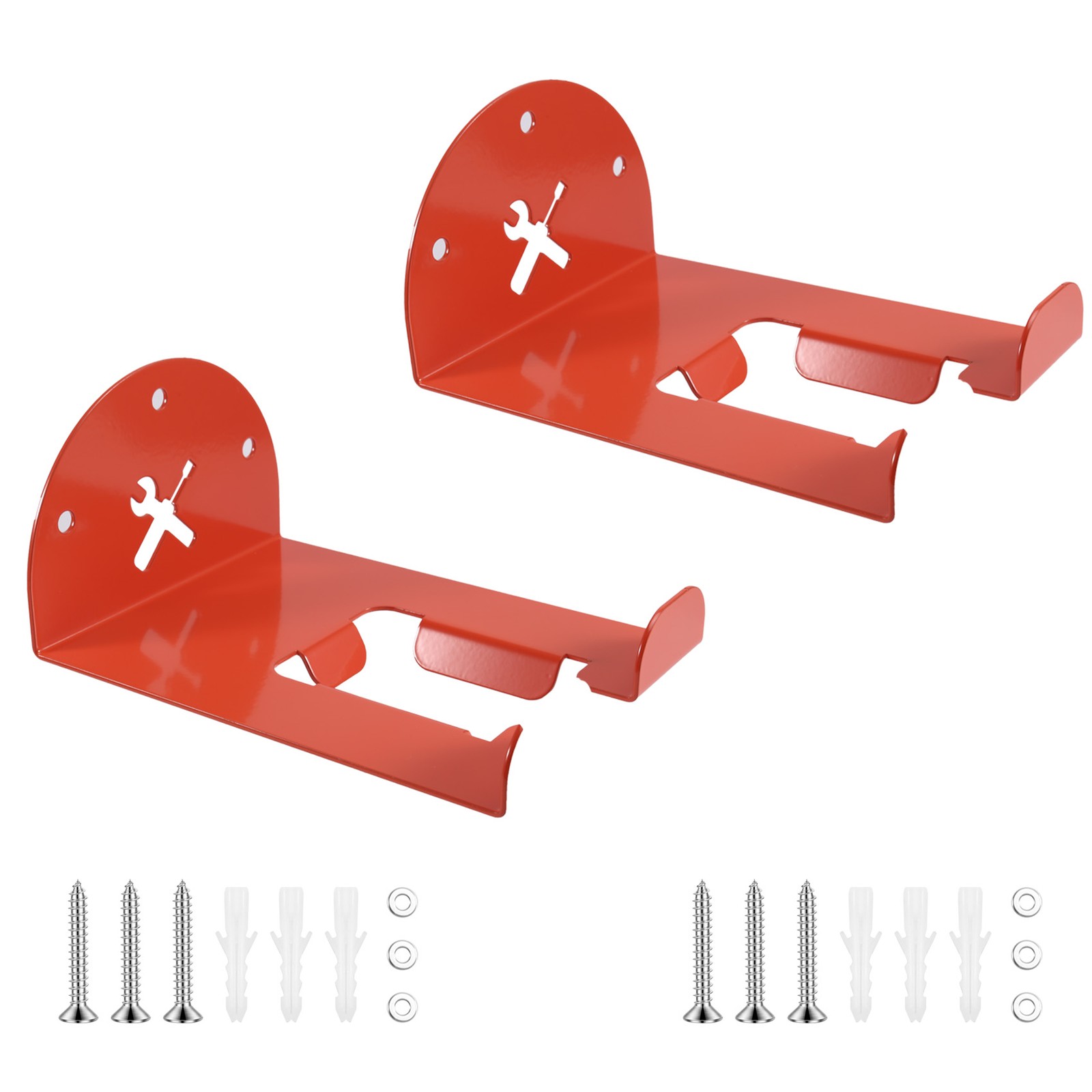 2 Pcs Upgraded Trimmer Rack Wall Mount Heavy Duty Eater Hanger Garage8023