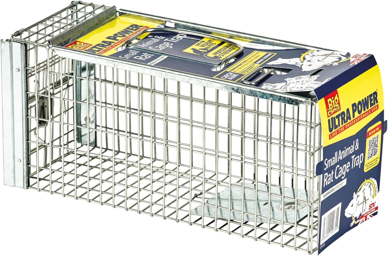 The Big Cheese Ultra Power Rat Trap Cage - Humane Rat Catcher for Rats, Squirre