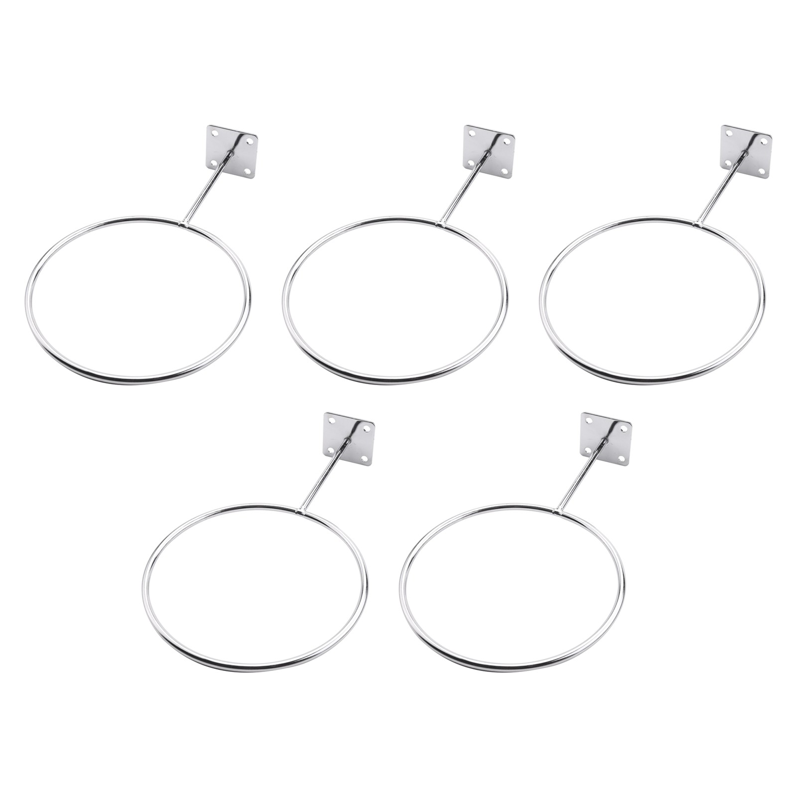 5 Pack Holders Wall Mount Sports Exercise Storage Rack Organizer for6839