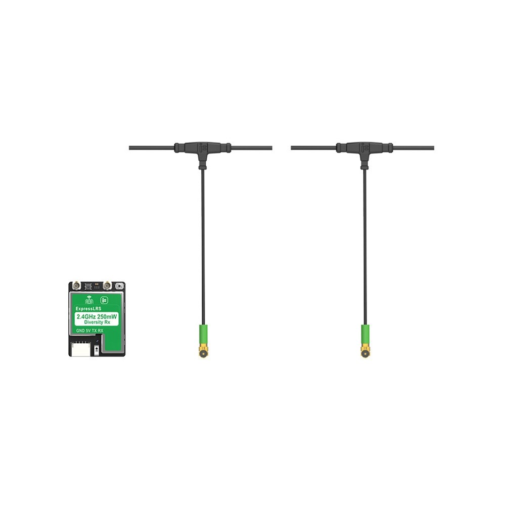 ELRS Diversity Receiver ELRS 2.4GHz 250mW True Diversity RX with 40mm Dual9614