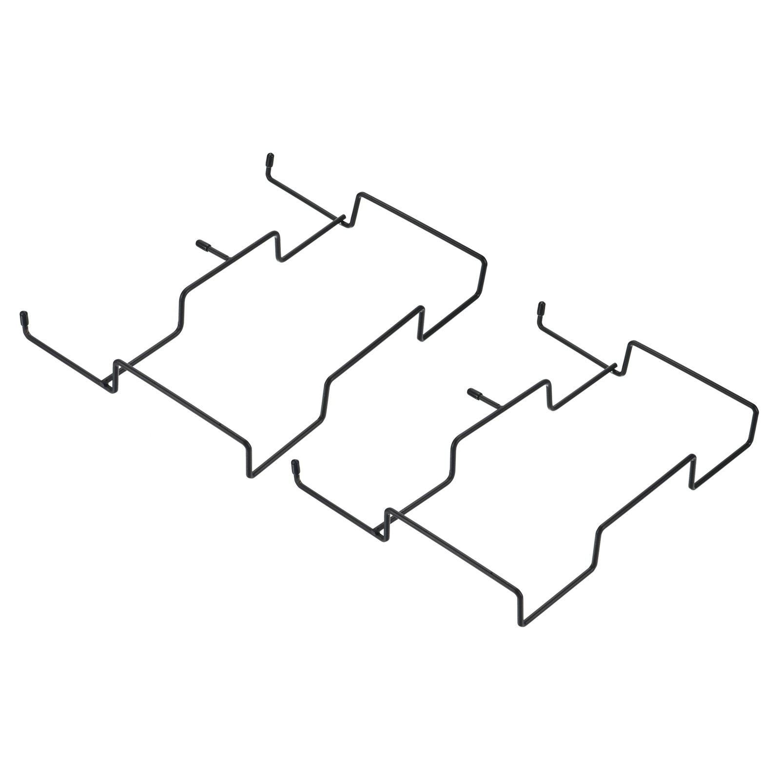 2pcs Trash Bag Holder Stainless Garbage Hanging Bag Holder for BBQ, Black