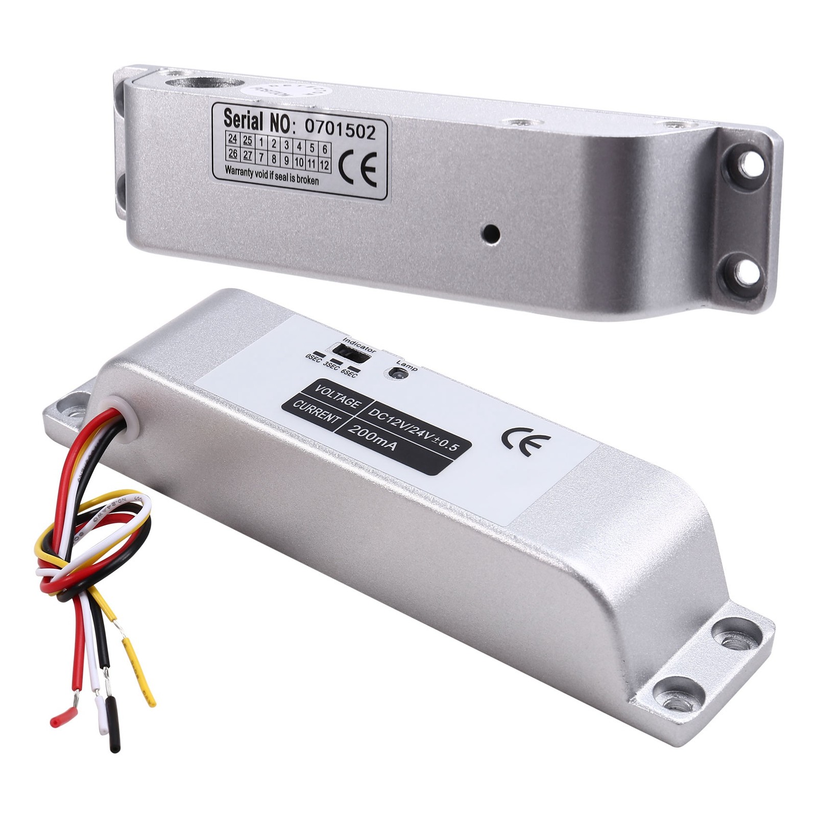 Electric Drop 4 Wires DC12V Electronic Mortise Locks Wooden Door6070