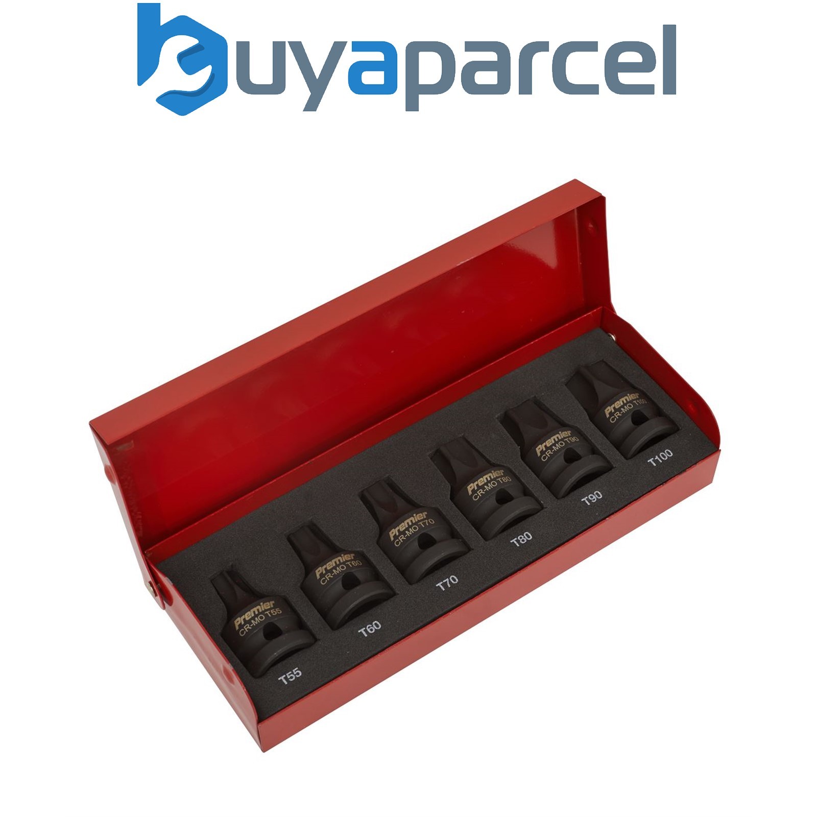 Sealey AK5607 Premier TRX-Star* Impact Socket Bit Set 1/2"Sq Drive 6pc