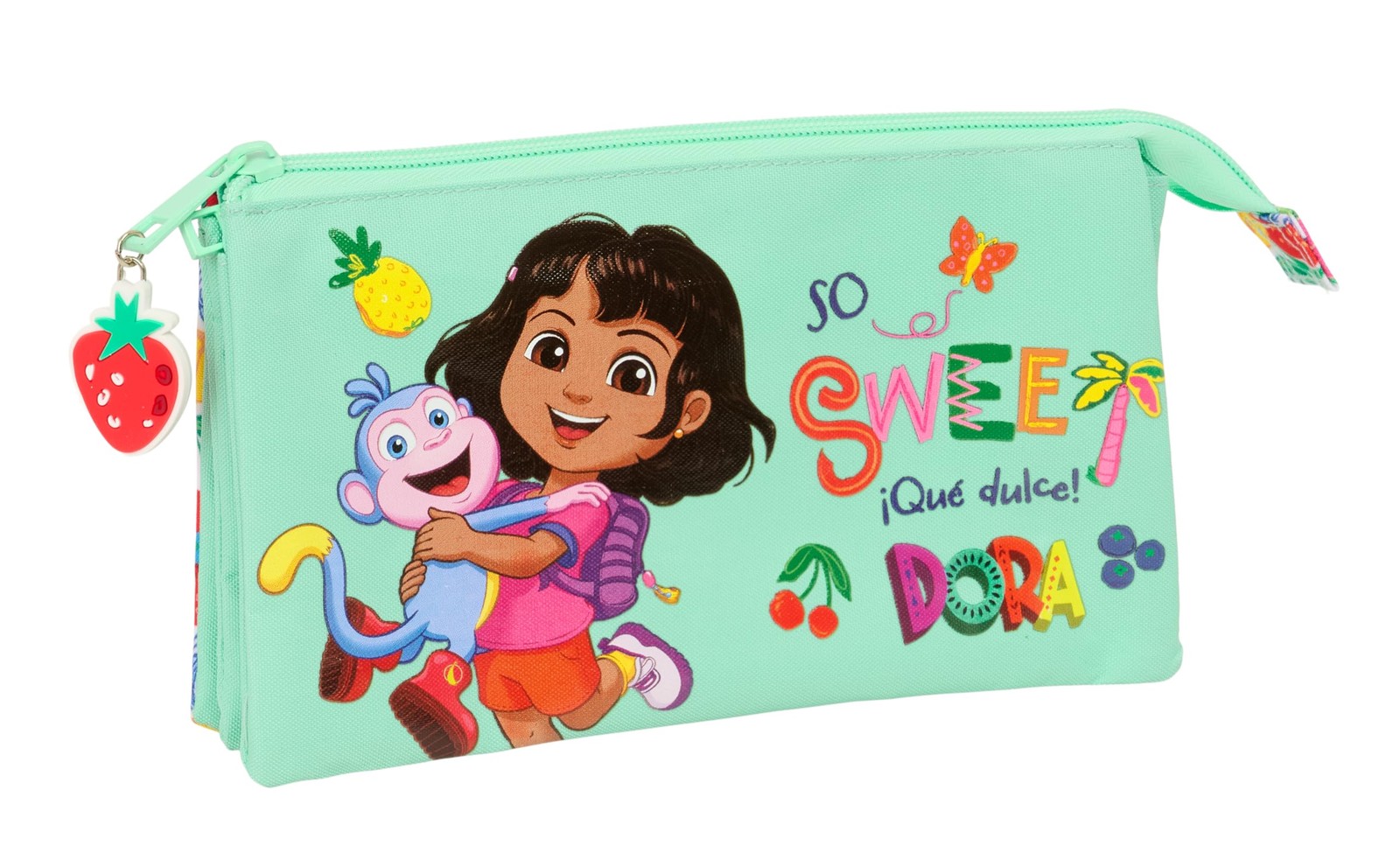 DORA – Triple Pencil Case, Children's Pencil Case, Ideal for School-Aged Childre