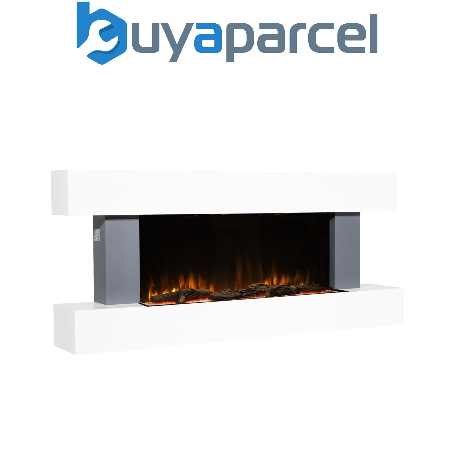 Sealey DH112 Baridi Wall Mounting Electric Fireplace with LED Flame Effect 52" -