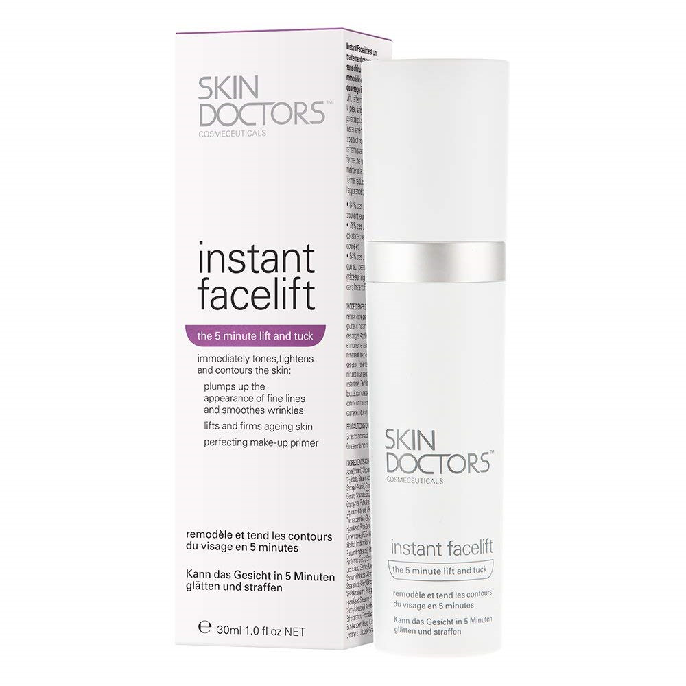 Skin Doctors Instant Facelift serum, make-up primer, instantly smoothes reduces