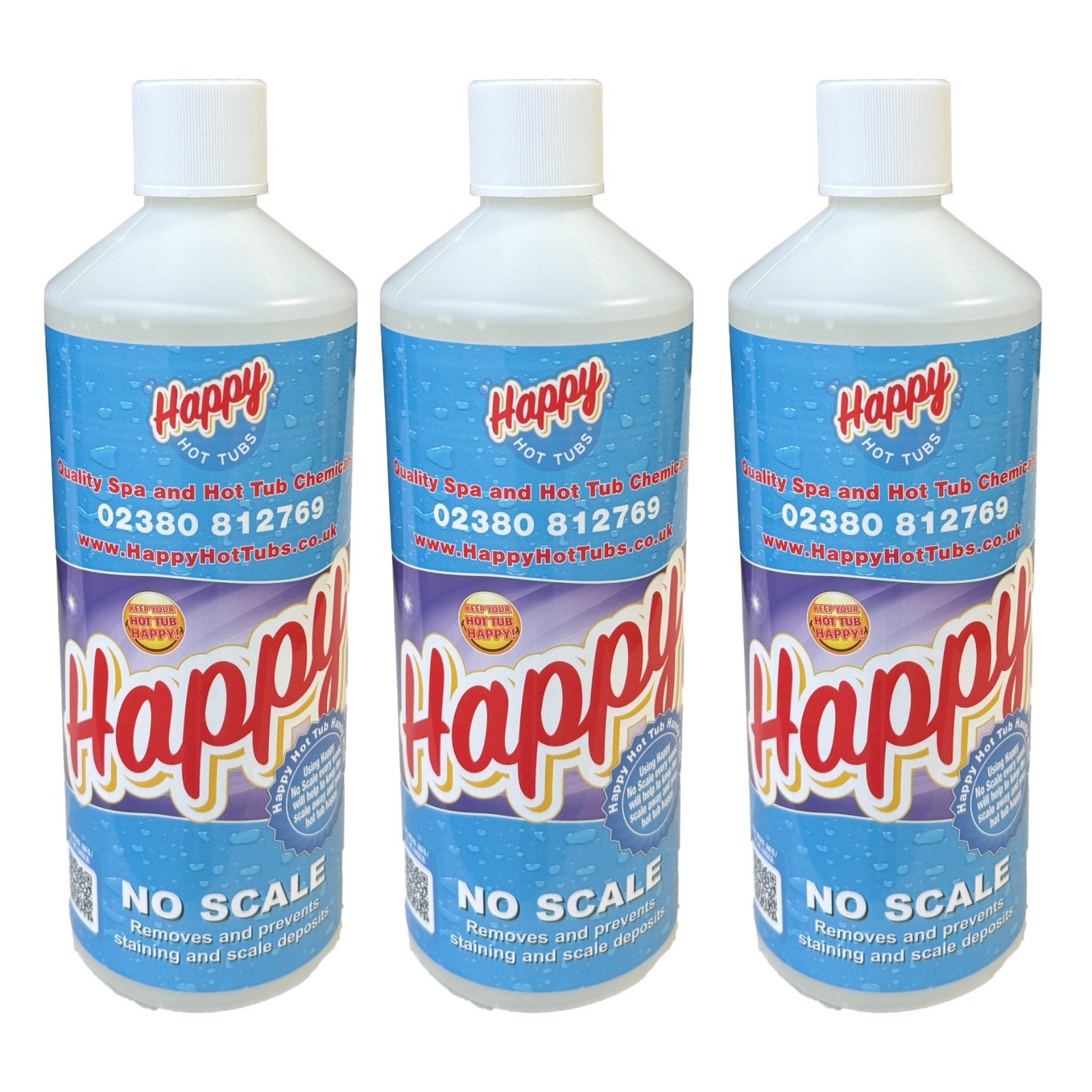 3 x 1 Litre No Scale PREVENT AND REMOVE SCALE Hot Tub High Ph Away Anti Spas Spa
