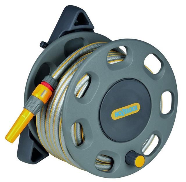 Hozelock 2422 Wall Mounted Garden Reel 15m/49ft Starter Hose Watering Equipment