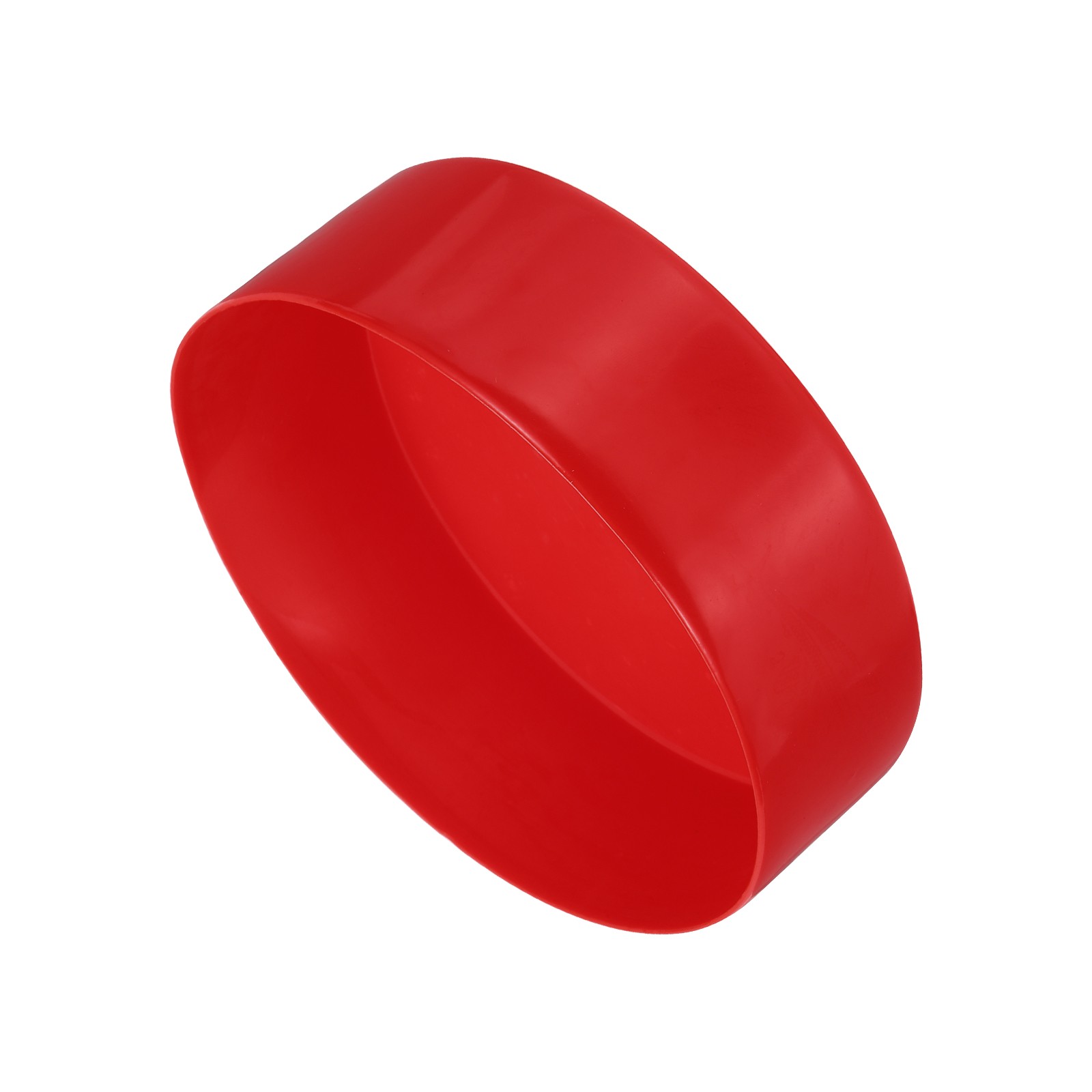 4pcs Rubber End Caps 150mm ID Vinyl Round Tube Bolt Cap Cover Red