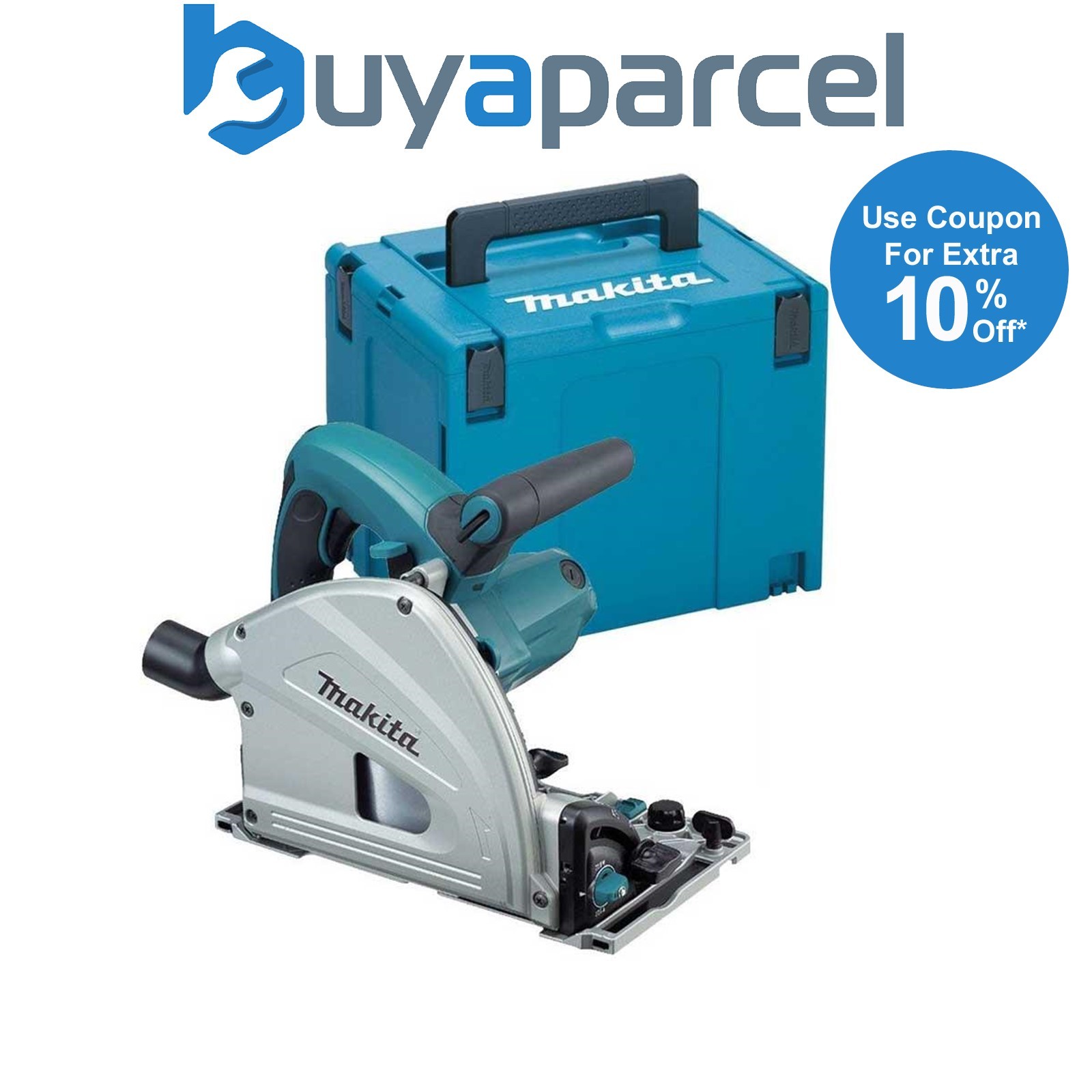 Makita SP6000J 110v Plunge Cut Circular Saw 165mm with Makita MAKPAC Case