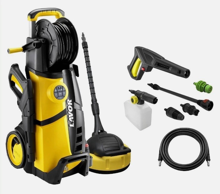 Lavor LVR4 Plus 160 Bar High Pressure Washer with Digital Control System, 2500W