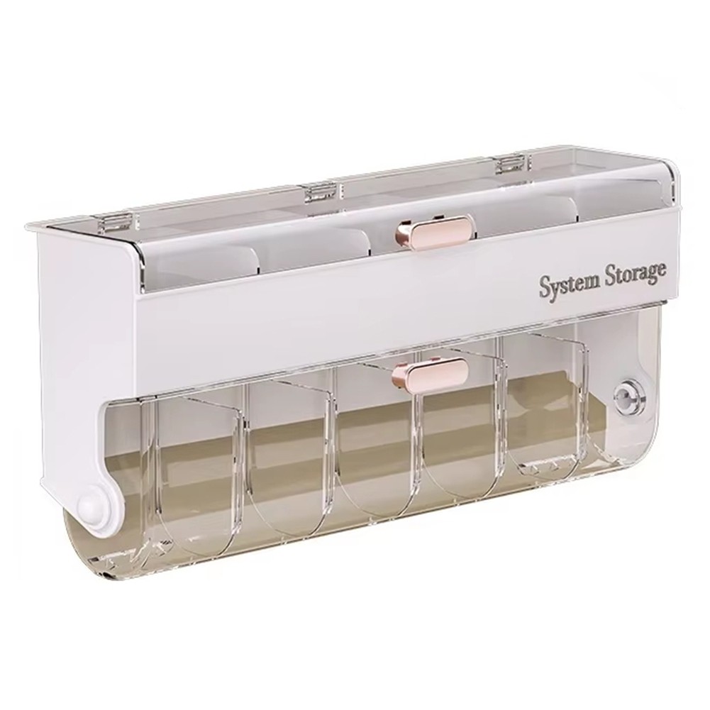 Wall-Mounted Sock Storage Box - Space-Saving Underwear Organizer for2787