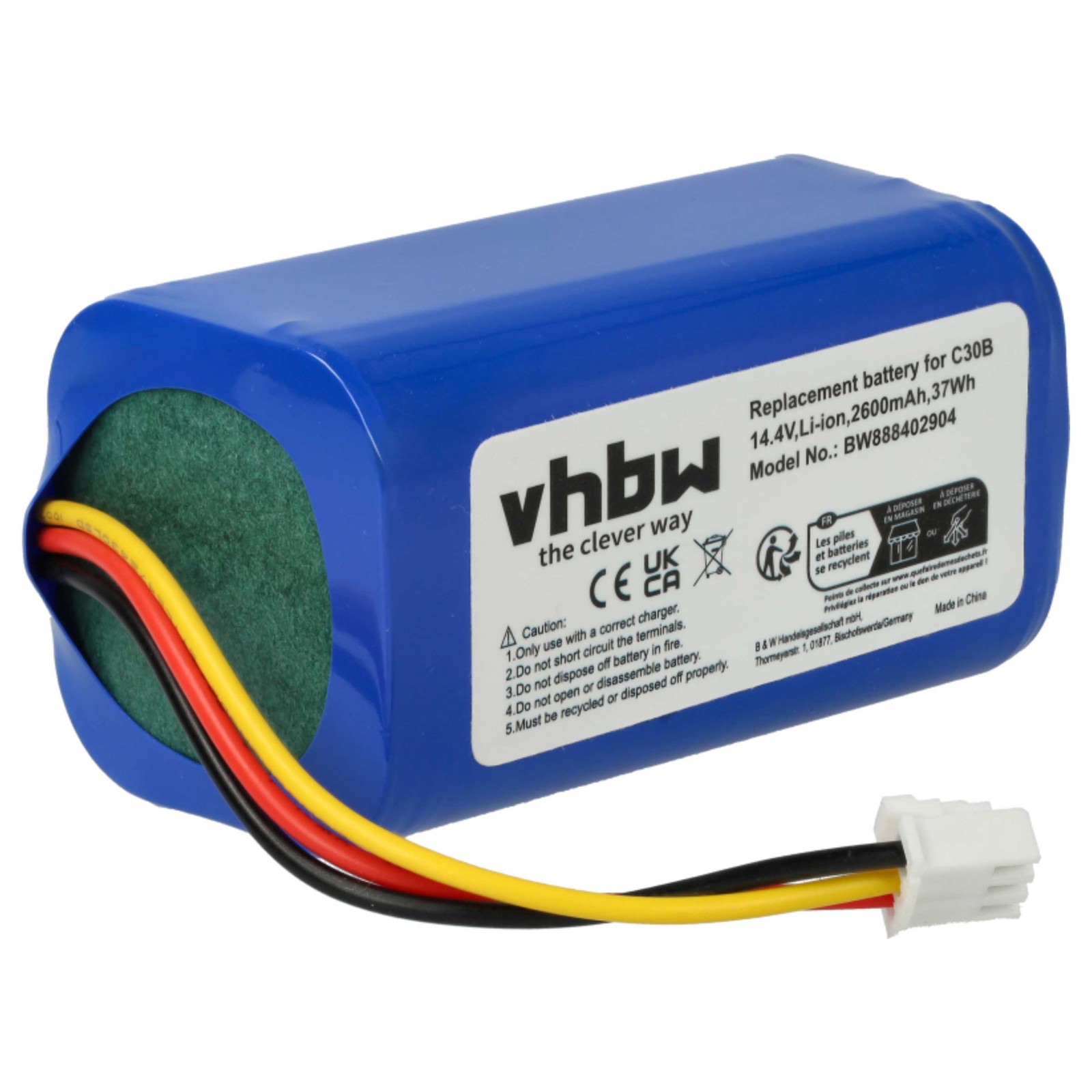 Battery for Proscenic INR18650-M25-4S1P 2600mAh 14.4V
