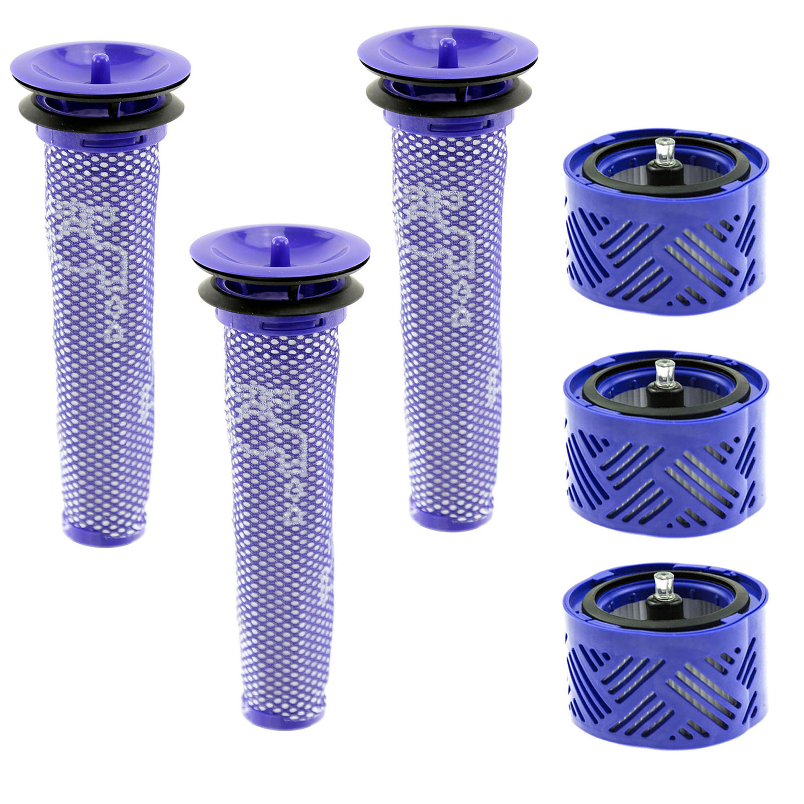 Pre + Post HEPA Motor Filter for DYSON SV05 SV06 SV09 Vacuum 3 x Each