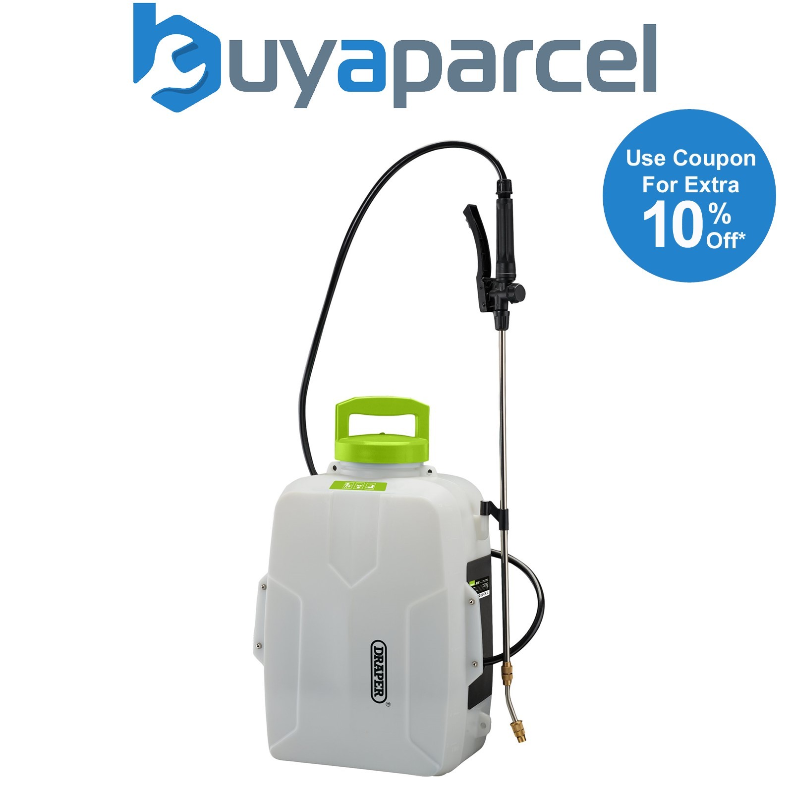 Draper 08096 D20 20V Backpack Sprayer, 12L (Sold Bare)