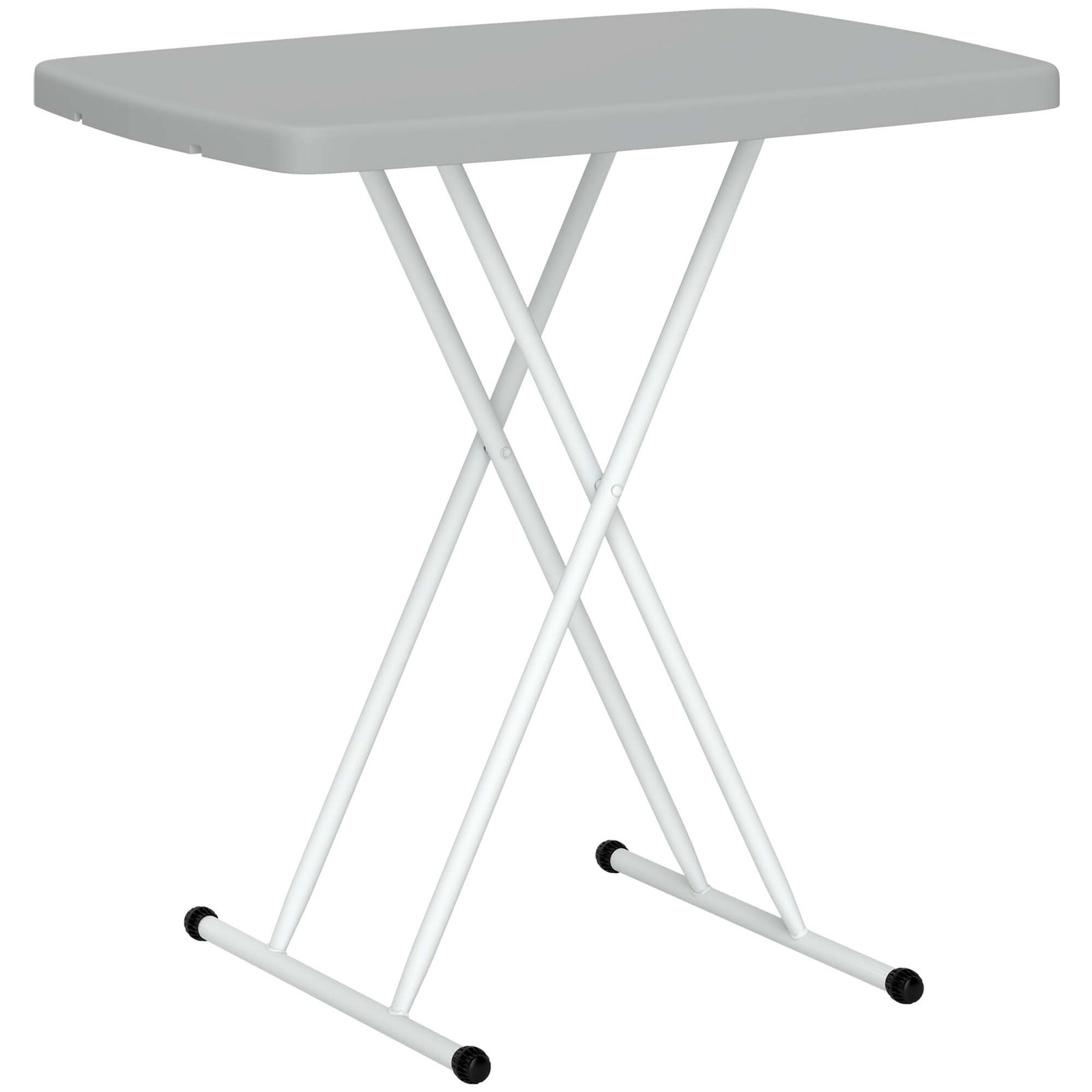 Outsunny Folding Coffee Table, Height Adjustable Picnic Table, Charcoal Grey